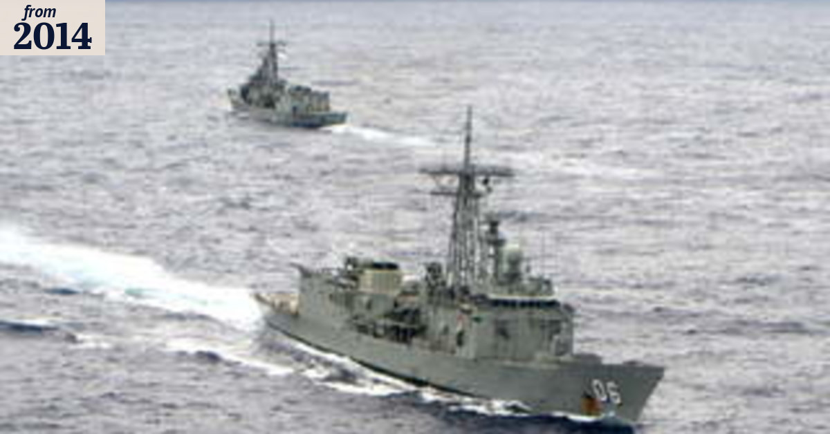 Navy sailors now on 'war footing' to turn back boats