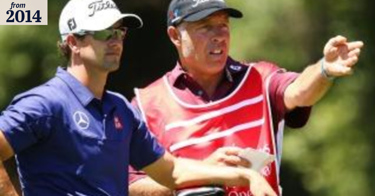 Adam Scott splits with caddie Steve Williams
