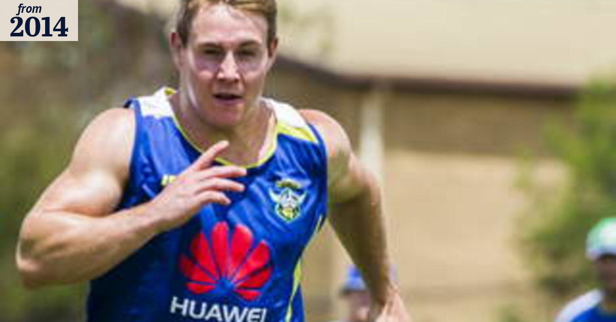 Rookie Canberra Raiders player Luke Bateman starstruck at Auckland Nines