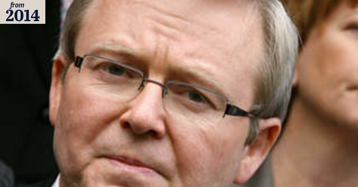 Kevin Rudd goes to Harvard