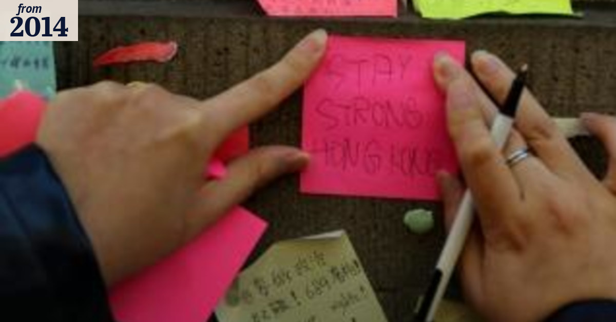 Post-it note revolution hits Hong Kong House in Sydney's CBD