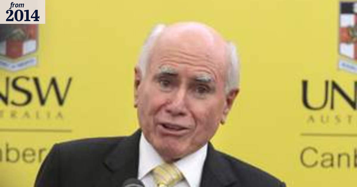 John Howard's papers available at University of NSW