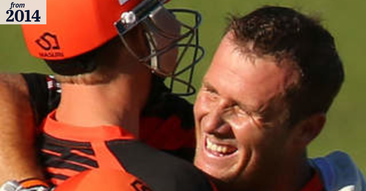 Big Bash League: Perth Scorchers opener Craig Simmons blasts record century