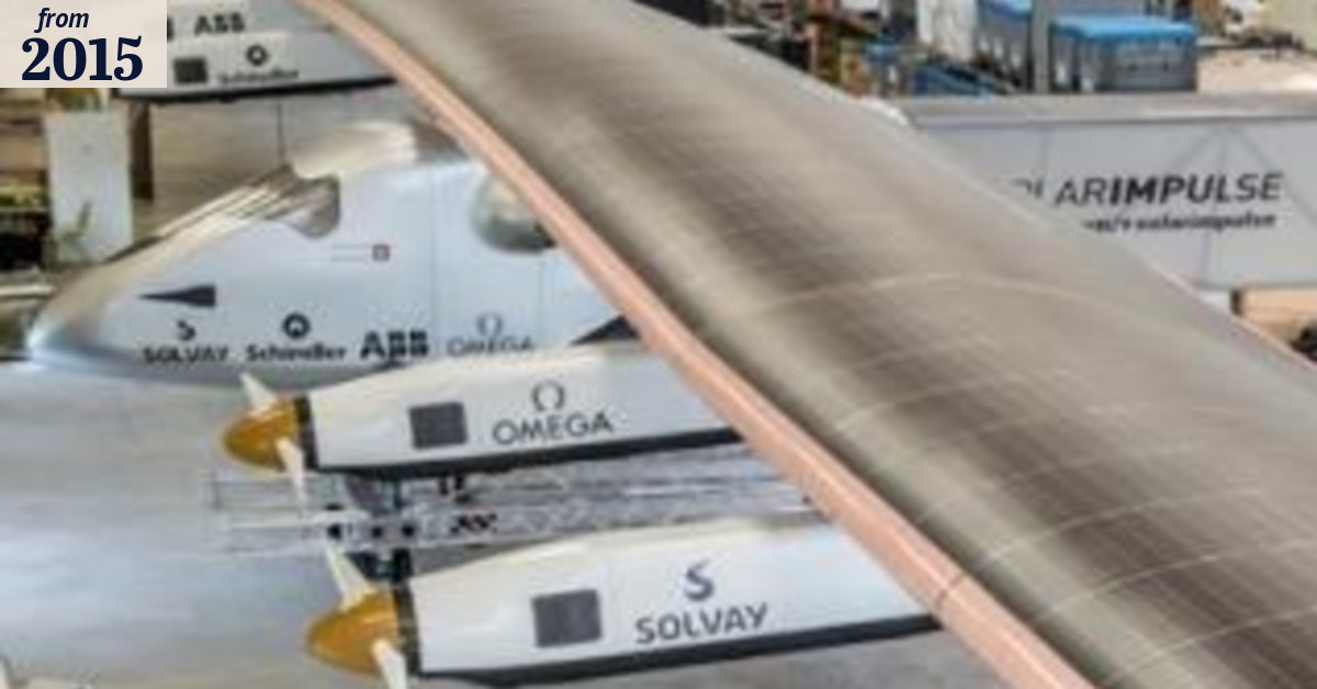 Solar plane will make epic five-day around-the-world flight