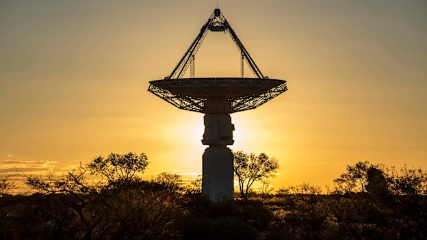 "What these telescopes encompass is, basically, all physics." Sunset at the observatory, Murchison.