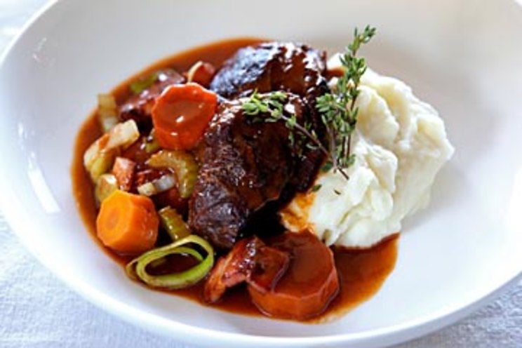 Slow-braised beef cheeks