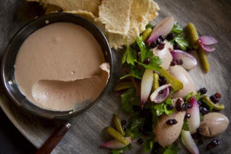 Chicken liver parfait with Italian flavours