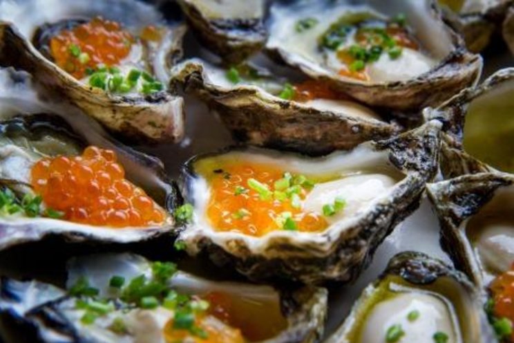champagne oyster dressing Fresh Oyster Mignonette with Champagne and Blood Orange