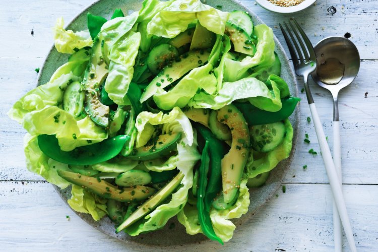 Japanese green avocado salad.