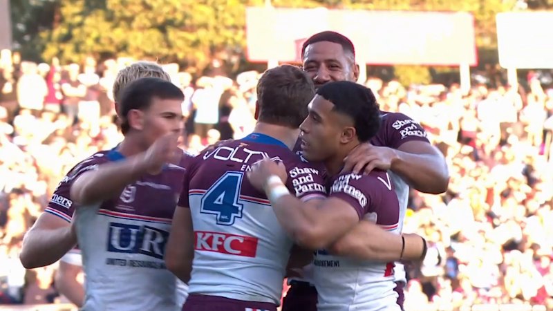 Origin star gets Manly on the scoreboard
