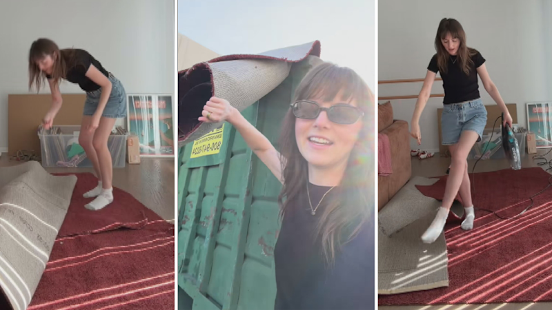 Woman puts Oscars red carpet into her home