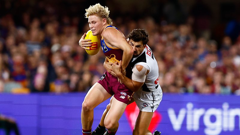 Brisbane vs Collingwood AFL LIVE: Party time for Lions in ‘Gabbatoir’ clash; Pies’ injury dramas deepen through Daicos, Sidebottom – The Age