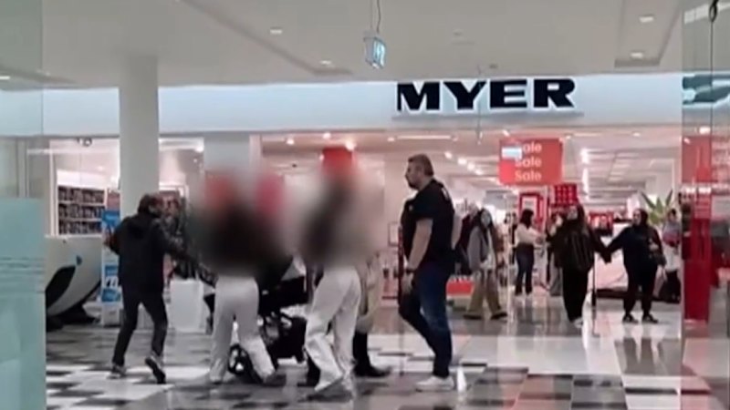 Brawl erupts at Sydney shopping centre