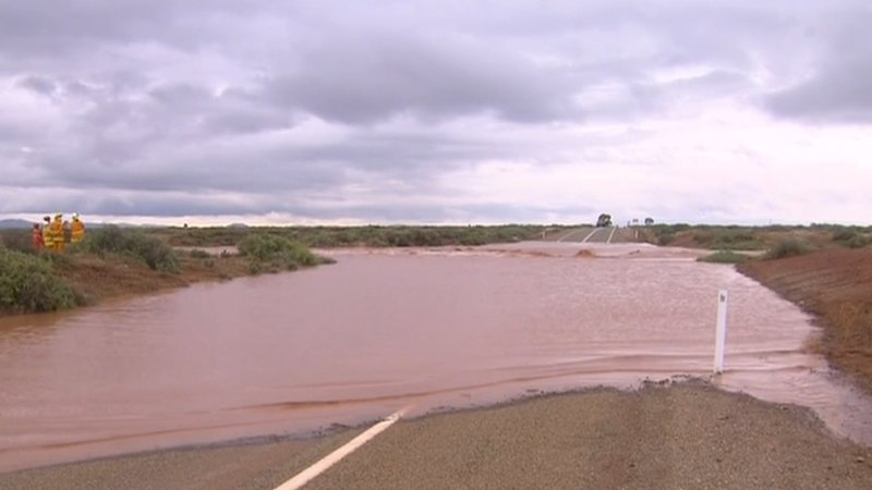 Railway tracks washed away as outback hit with multi-day drenching