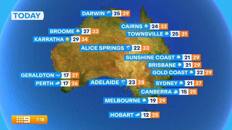 National weather forecast for Saturday February 28