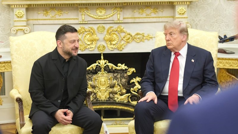 Trump welcomes Ukraine and Israel leaders into White House