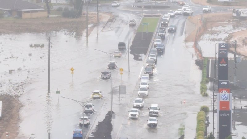 Victorian town smashed by year’s worth of rain