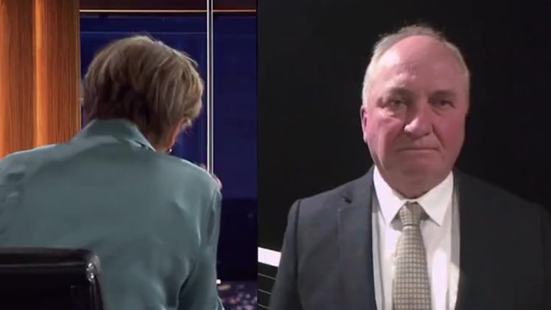 Joyce shouts at dog during ABC interview