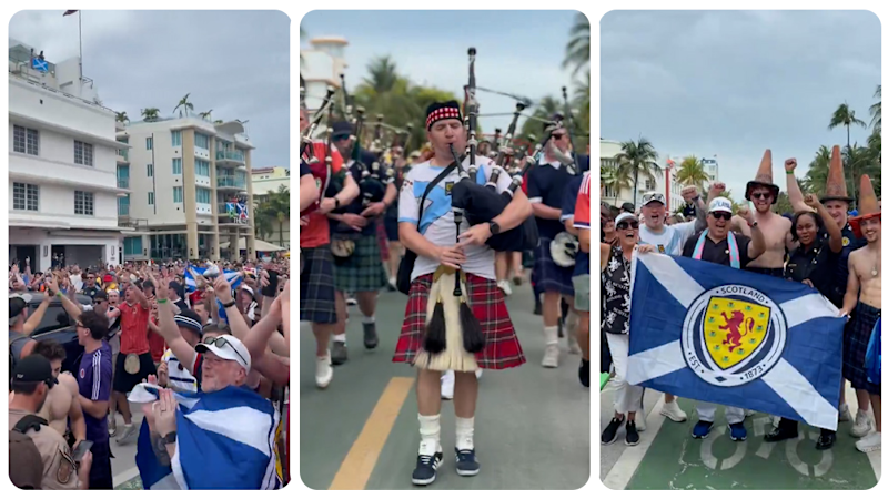 Tartan Army arrived in Miami ahead of Scotland-Brazil clash