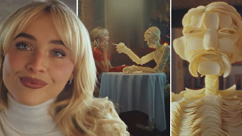 Sabrina Carpenter teams up with Pringles for Super Bowl ad