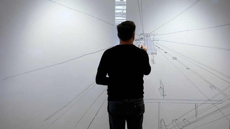 Architect David Holm draws Victoria Cross Metro