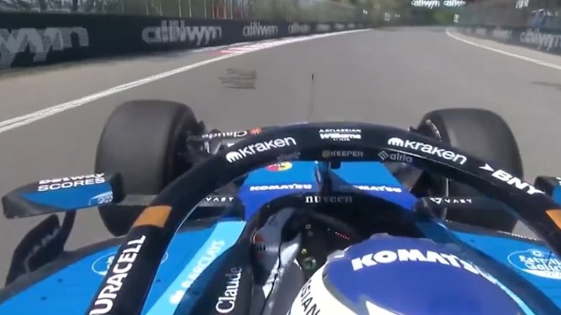 Animal causes chaos, Alonso crashes in Canada