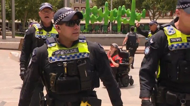 Potential explosives device thrown into Perth Invasion Day rally