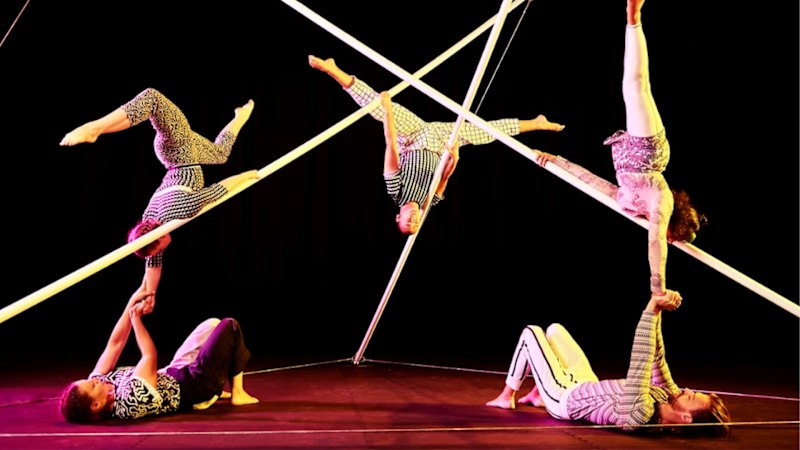 Acrobatic troupe unfurls new show for festival.