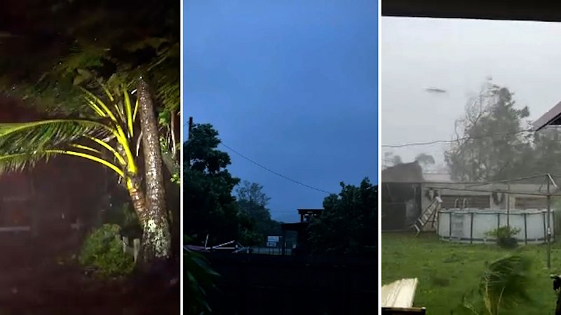 Cyclone Narelle hits Far North Queensland