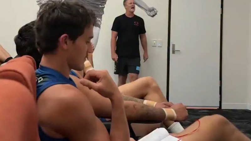 AFL star's emotional reaction to selection news