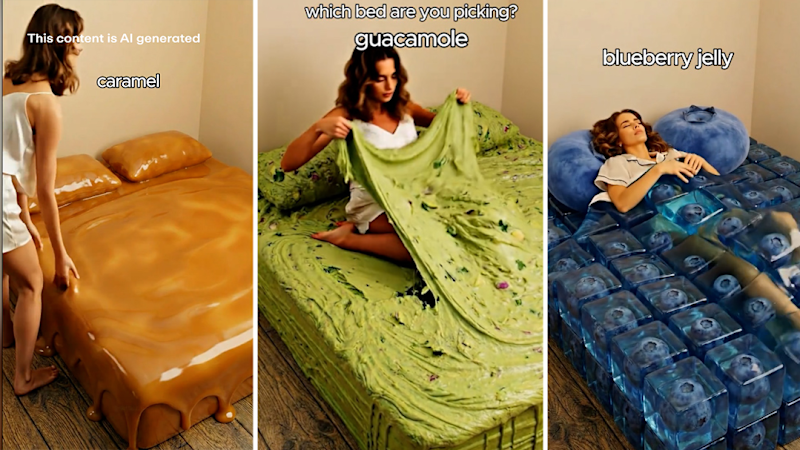 Bizarre AI bed trend taking over TikTok's algorithm