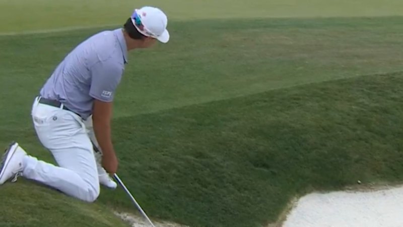 Aussie pulls off incredible bunker shot