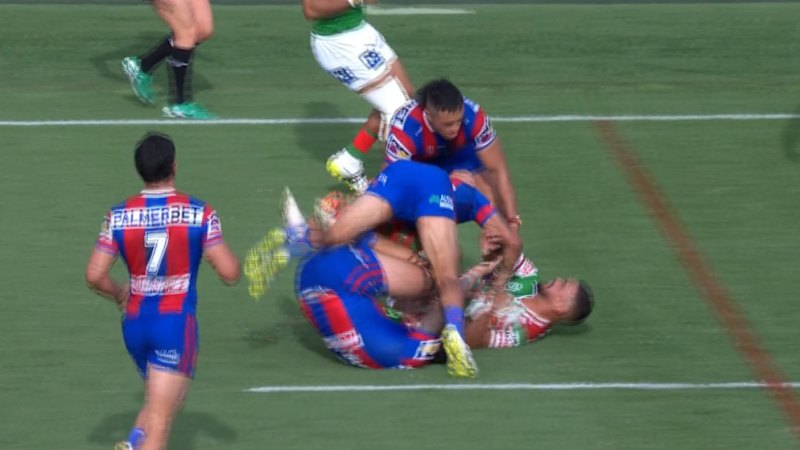 Brown escapes penalty for hip drop