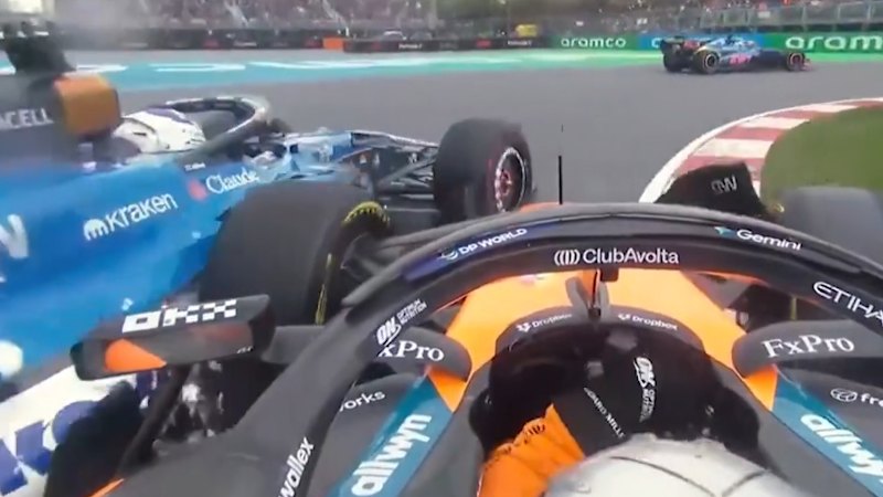 Oscar Piastri handed penalty for collision