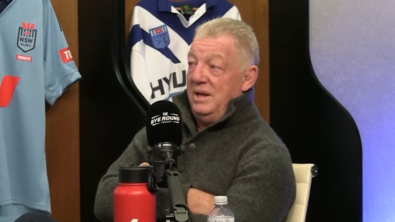 Lachlan Galvin during NRL coverage