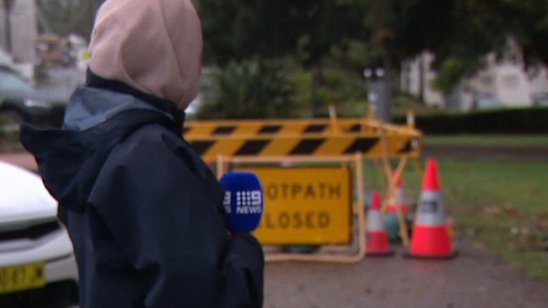 Man falls two metres down flooded drain