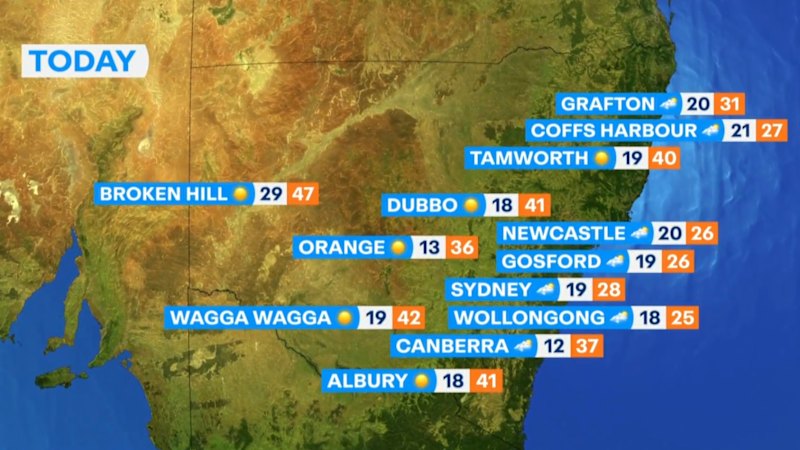 National weather forecast for Tuesday January 27