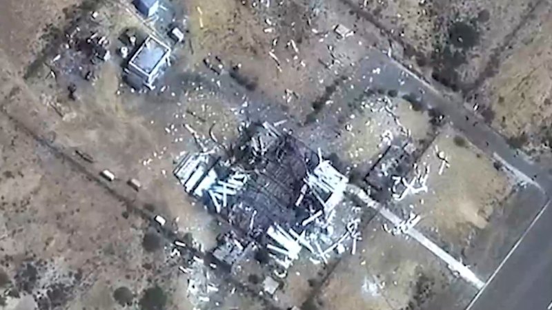 Satellite images show aftermath of strike in southern Iran