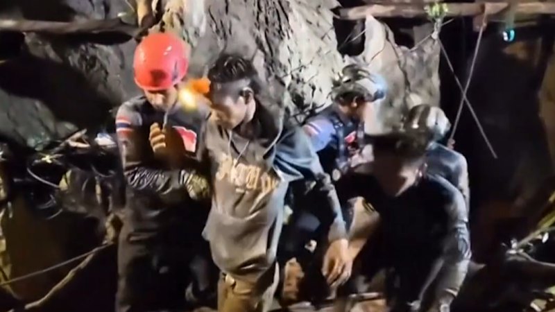Villagers saved from Laos cave
