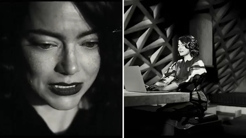 Emma Stone stars in gothic-inspired Squarespace Super Bowl ad