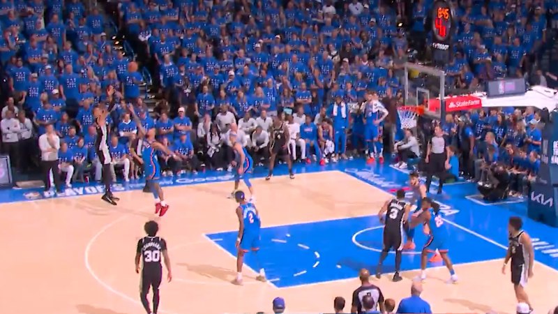 NBA's 225cm superstar hits massive three in West Finals