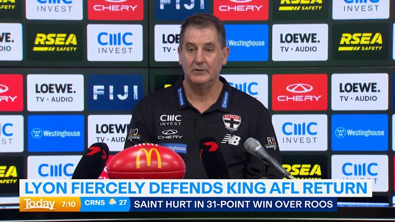 Lyon fumes at King injury grilling