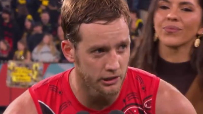 Crowd boos Essendon star winning best on ground award