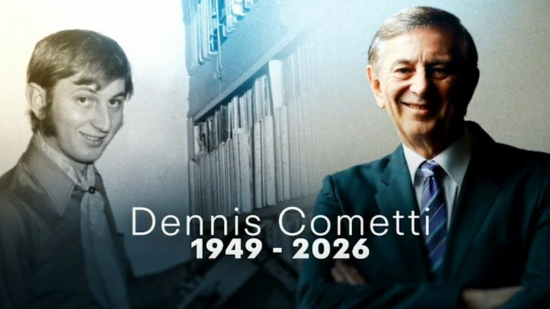 Tributes flow for iconic commentator Dennis Cometti