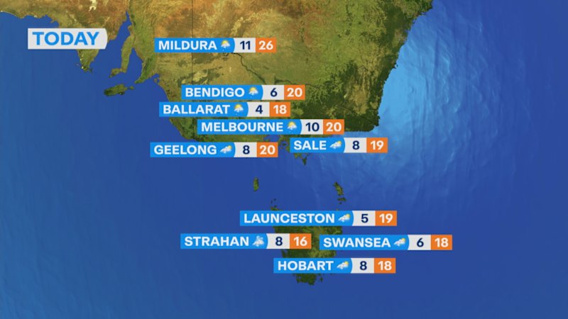 National weather forecast for Wednesday April 8