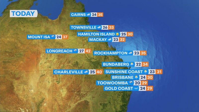 National weather forecast for Monday February 02