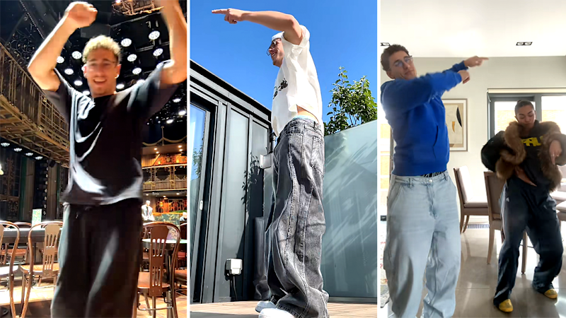 Marcus Vrondas shows off his dance moves