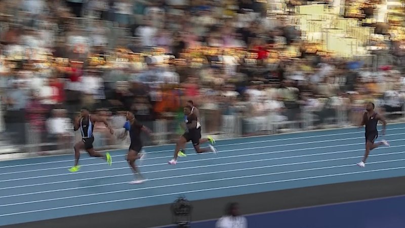 Kerley wins 100m heat at Enhanced Games