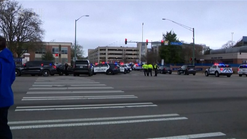 Eyewitness footage shows emergency response to shooting in Virginia