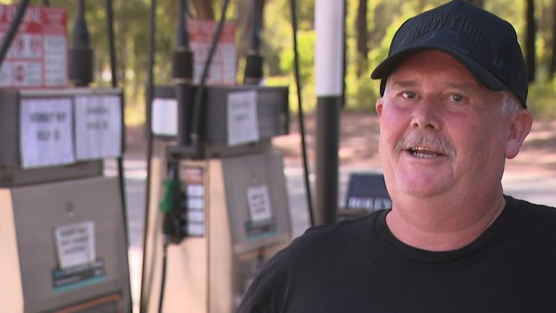 Servo owner hospitalised after trying to stop fuel thief